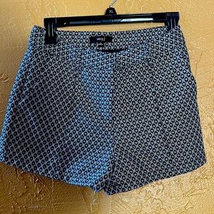 Black and white shorts